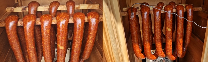 Kiełbasa uwędzona i podpieczona