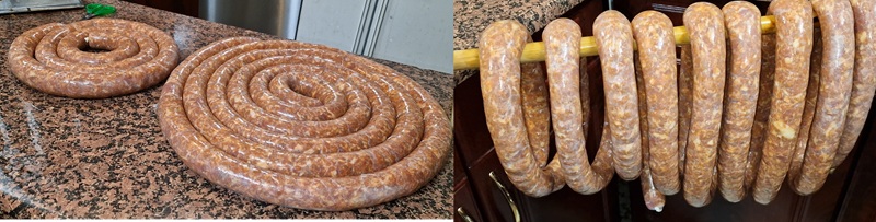 Napełnione kiełbasy