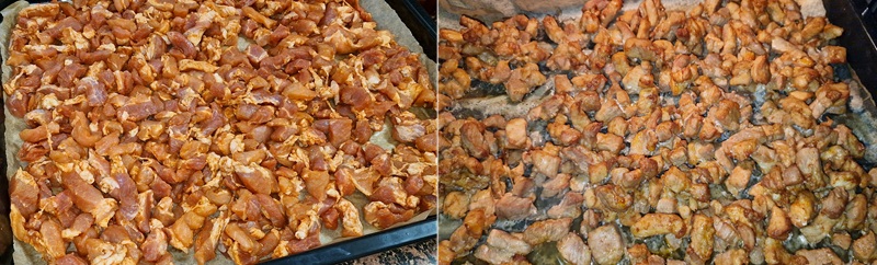 Boczek pokrojony i podpieczony