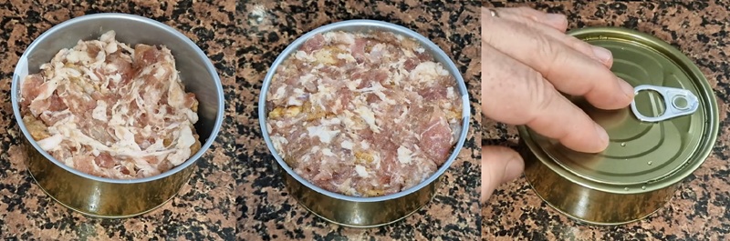 Napełnianie puszki.