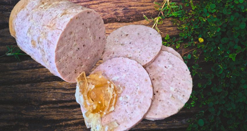 Mielonka z cebulką prażoną.