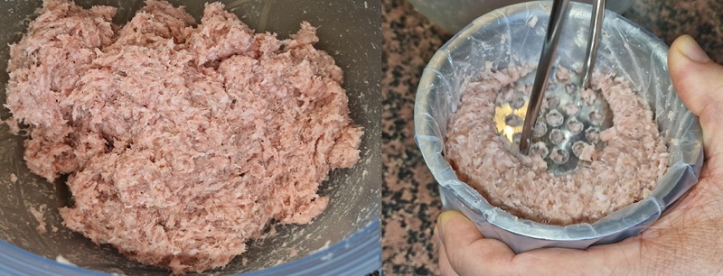 Szynkowar napełniany i ubijany