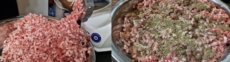 Mięso zmielone i przyprawione.