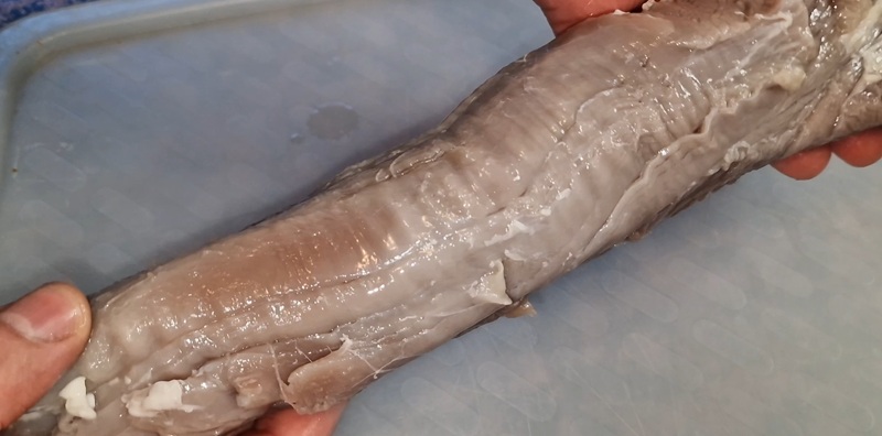 Polędwiczka po peklowaniu.