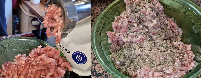 Mięso zmielone i przyprawione.