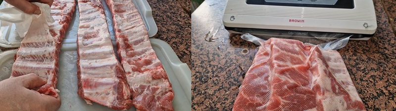 Przygotowanie żeberek.
